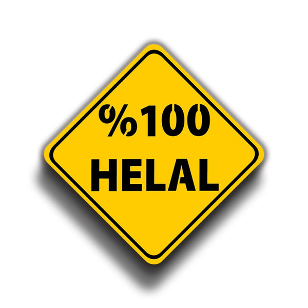 100 Helal 9x9 cm Sticker