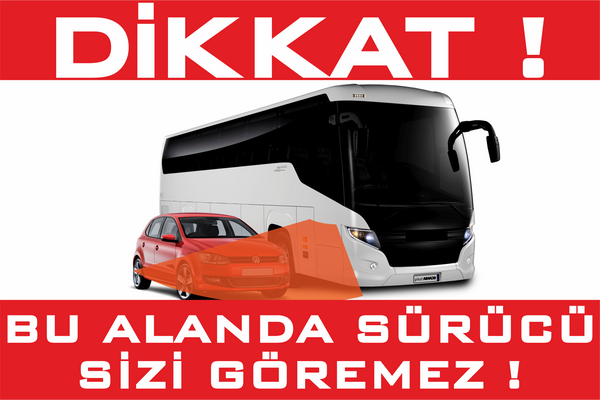 Kör Nokta Uyarı Sticker