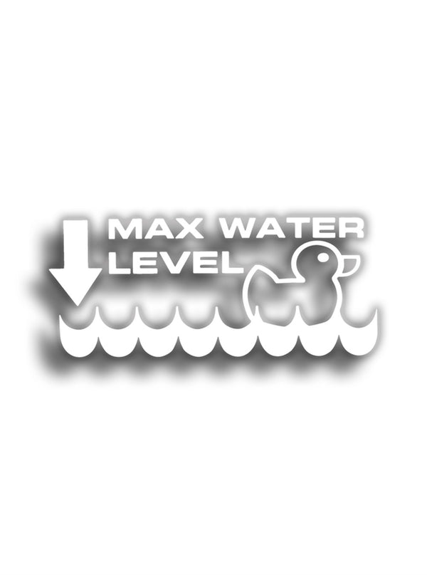 4Max Water Level 14x6 cm Sticker