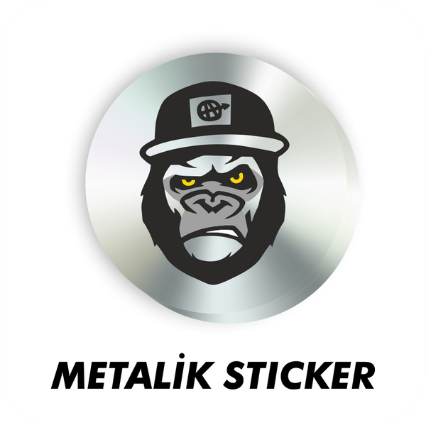 Firmalar için Ürüne Özel Metalik Sticker