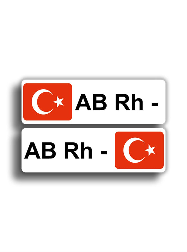 AB Rh - 10x7 cm Sticker