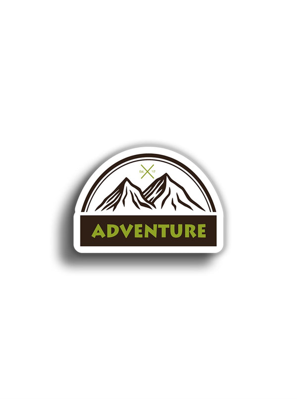 Adventure 9x6 cm Sticker