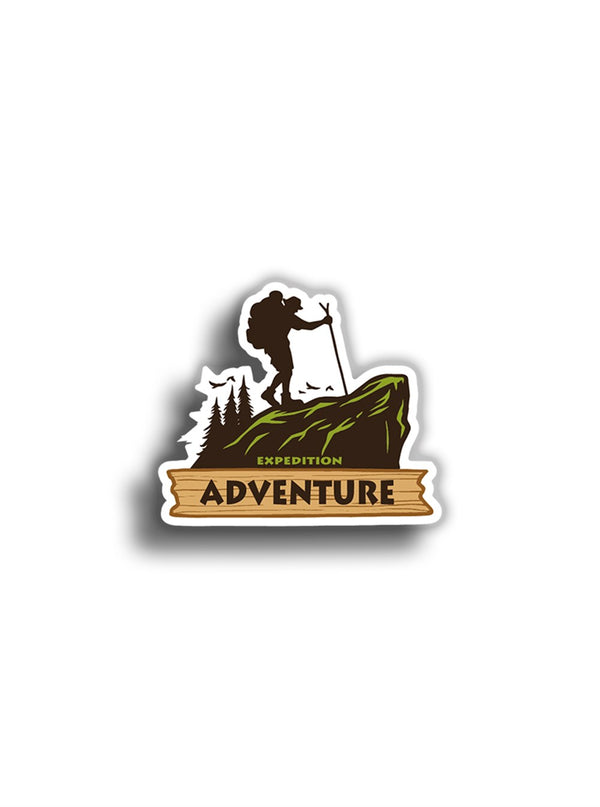 Adventure 10x9 cm Sticker
