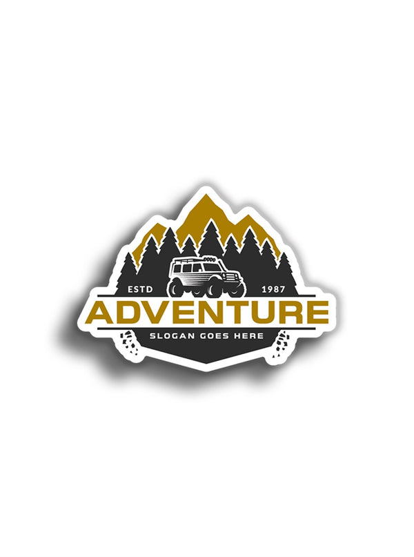 Adventure 11x8 cm Sticker