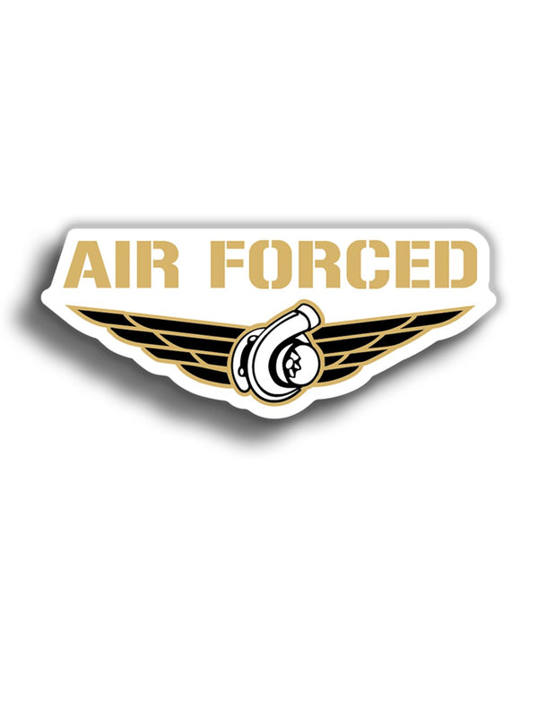 Air Forced Turbo 12x5 cm Sticker