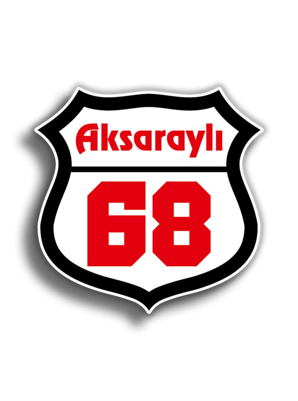 Aksaraylı 10x10 cm Sticker