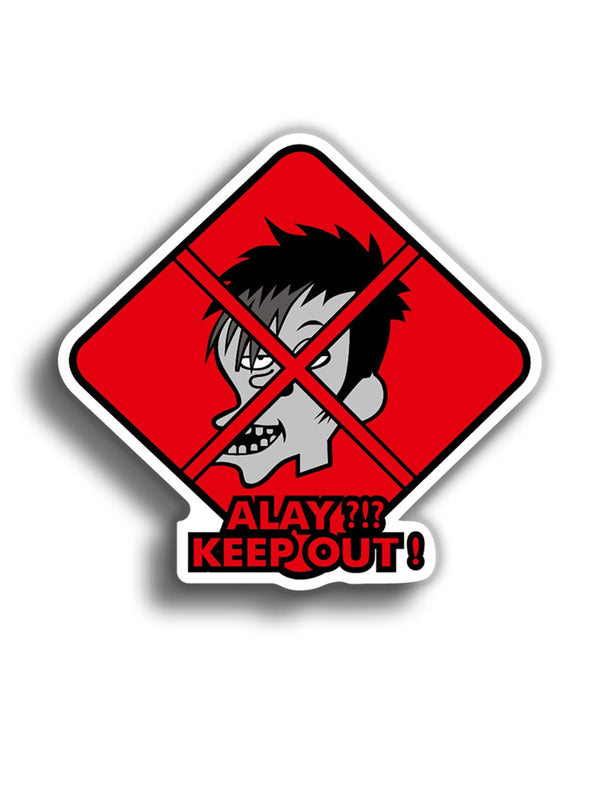 Alay Keep Out 11x10 cm Sticker