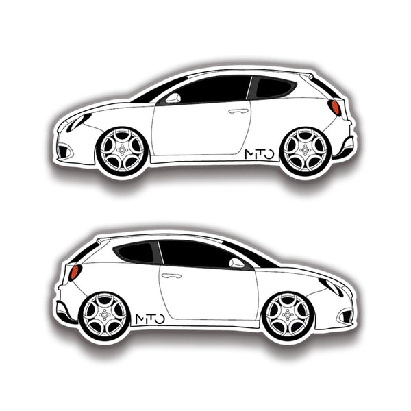 Alfa Romeo Mito 16x6 cm Sticker