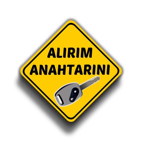 Alırım Anahtarını 9x9 cm Sticker