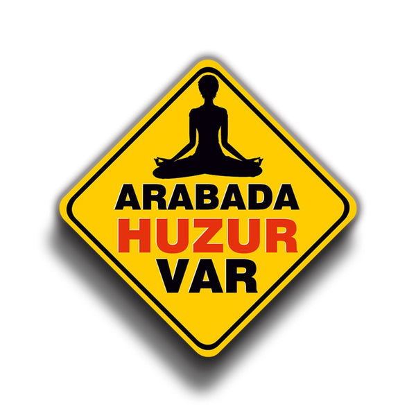 Arabada Huzur Var 9x9 cm Sticker