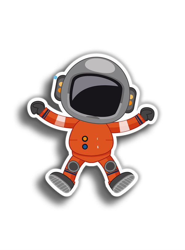 Astronot 9x8 cm Sticker