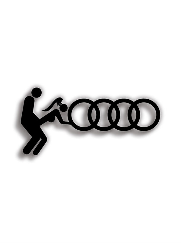 Audi F.ck Sticker 15x7 cm