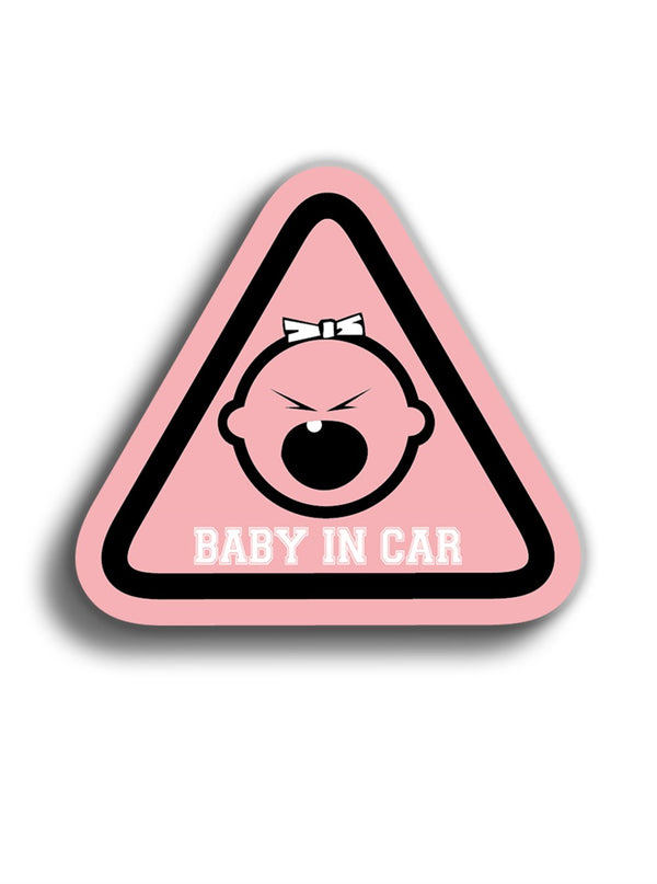 Baby in Car 10x9 cm Sticker