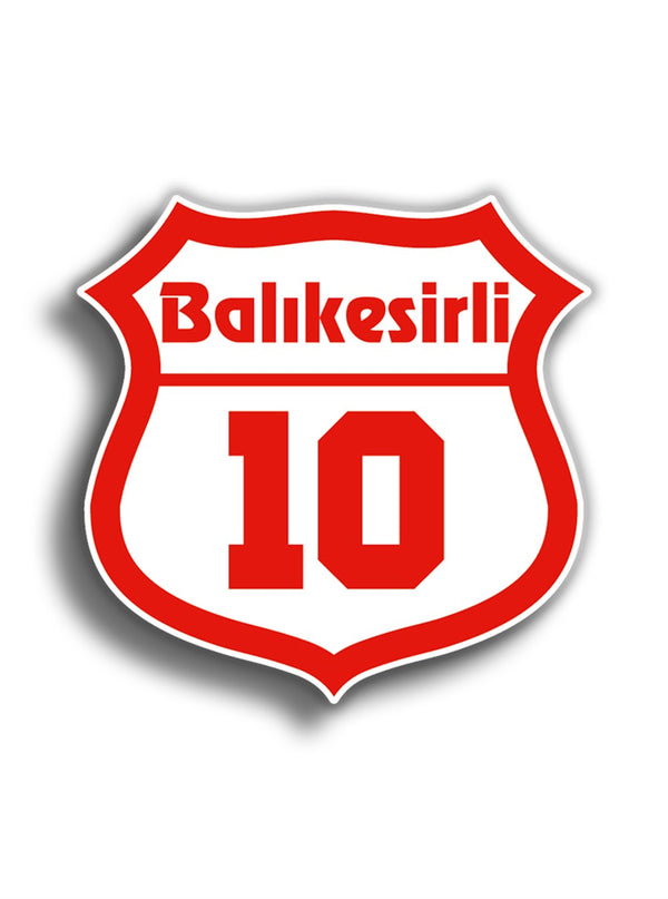 Balıkesirli 10x10 cm Sticker