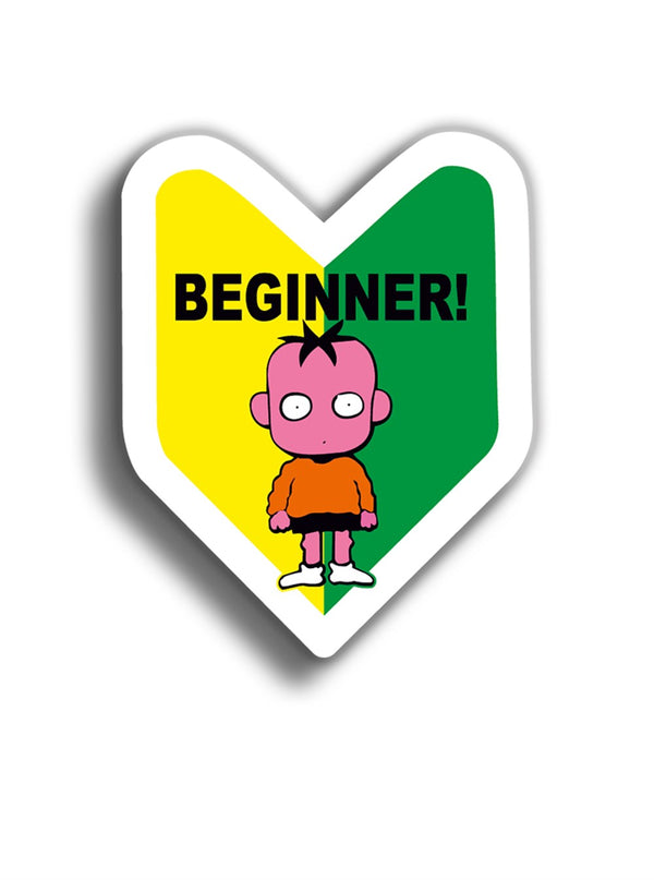 BEginner 11x9 cm Sticker