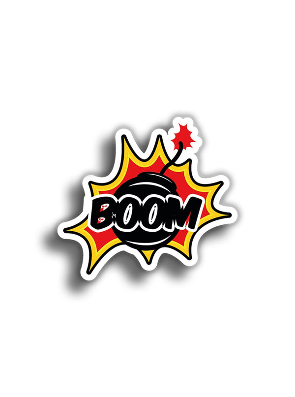 Boom 10x10 cm Sticker