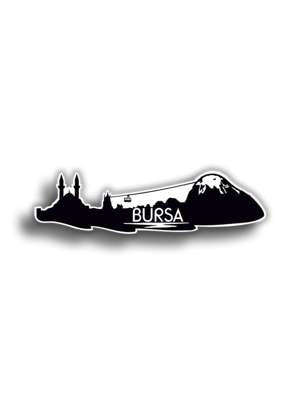 Bursa Silüet 18x5 cm Sticker