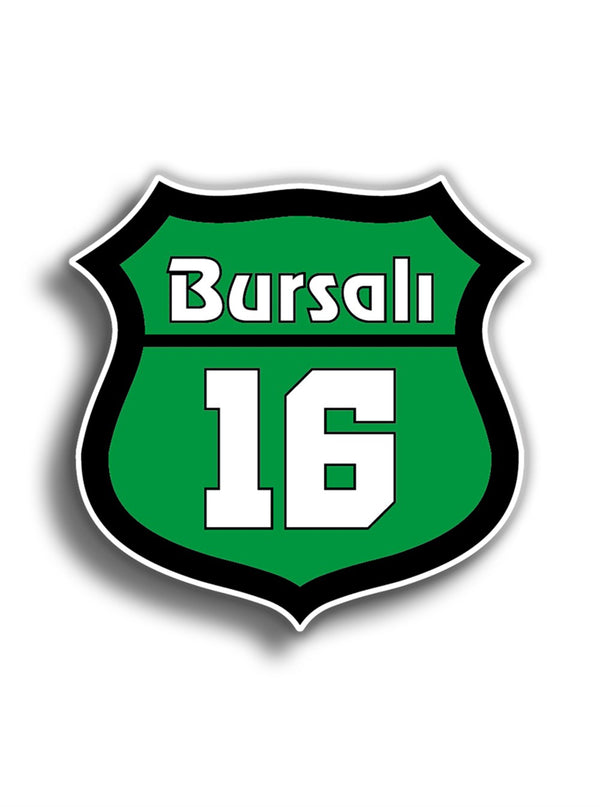 Bursalı 10x10 cm Sticker