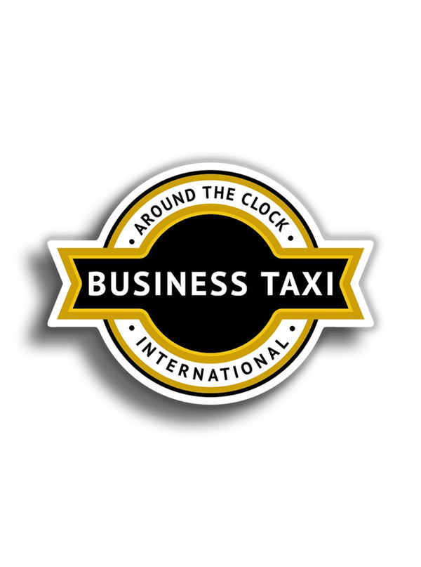 Business Taxi 9x7 cm Sticker