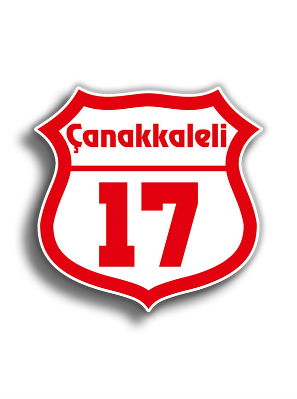 Çanakkaleli 10x10 cm Sticker