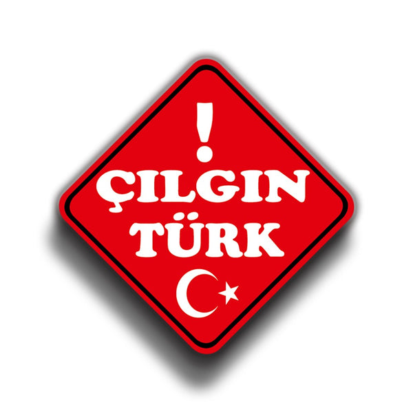Çılgın Türk 9x9 cm Sticker