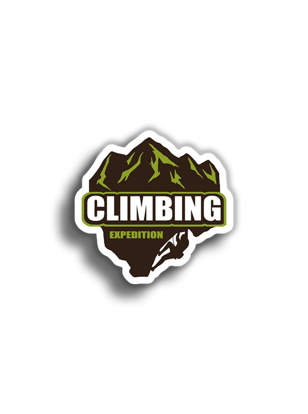 Climbing Expedition 9x9 cm Sticker