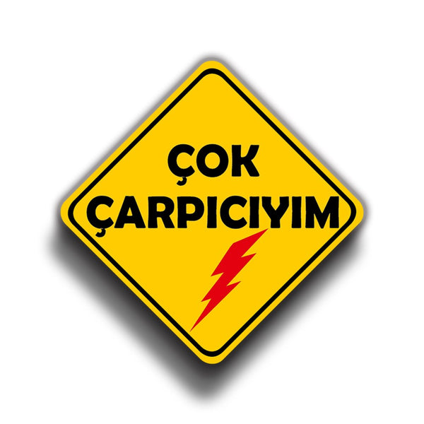 Çok Çarpıcı 9x9 cm Sticker