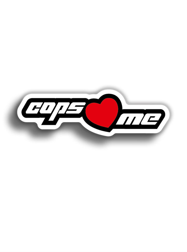 Cops Love Me 13x4 cm Sticker