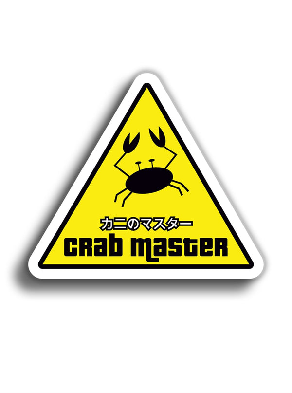 Crab Master 10x10 cm Sticker