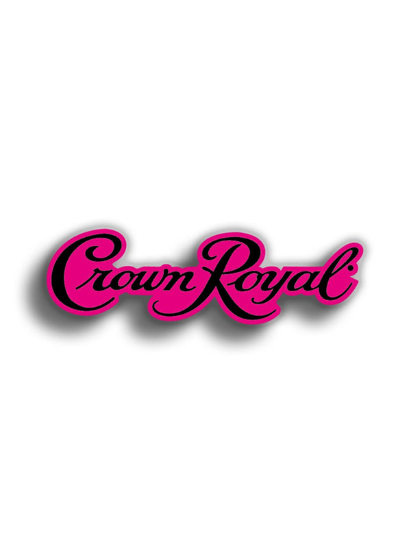 Crown Royal Pembe 18x5 cm Sticker