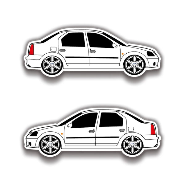 Dacia Logan 15x5 cm Sticker