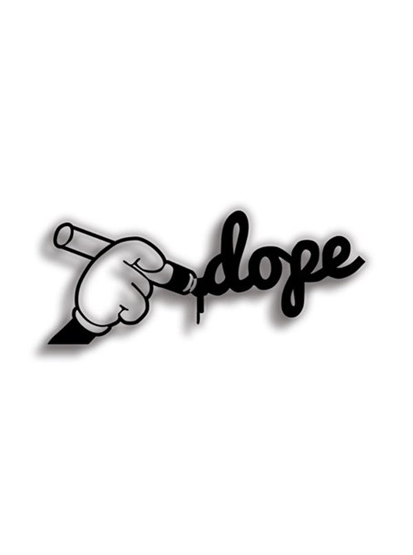 Dope 10x4 cm Siyah Sticker