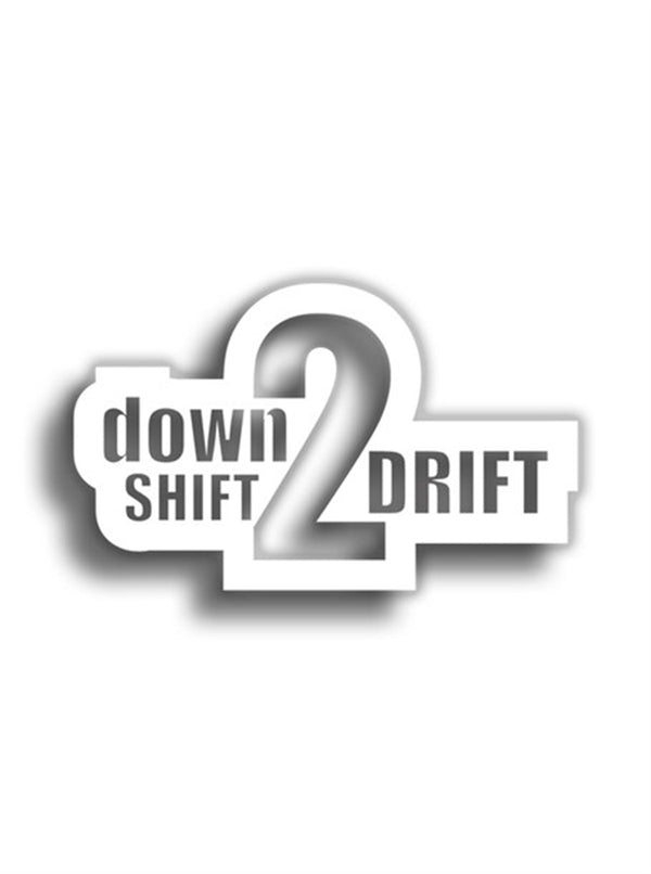 Down Shift 2 Drift 10x6 cm Siyah Sticker