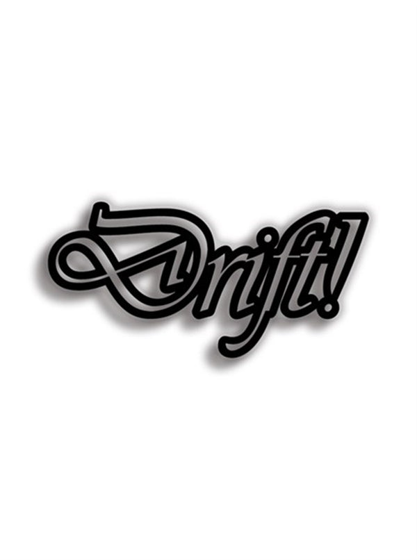 Drift 12x6 cm Siyah Sticker