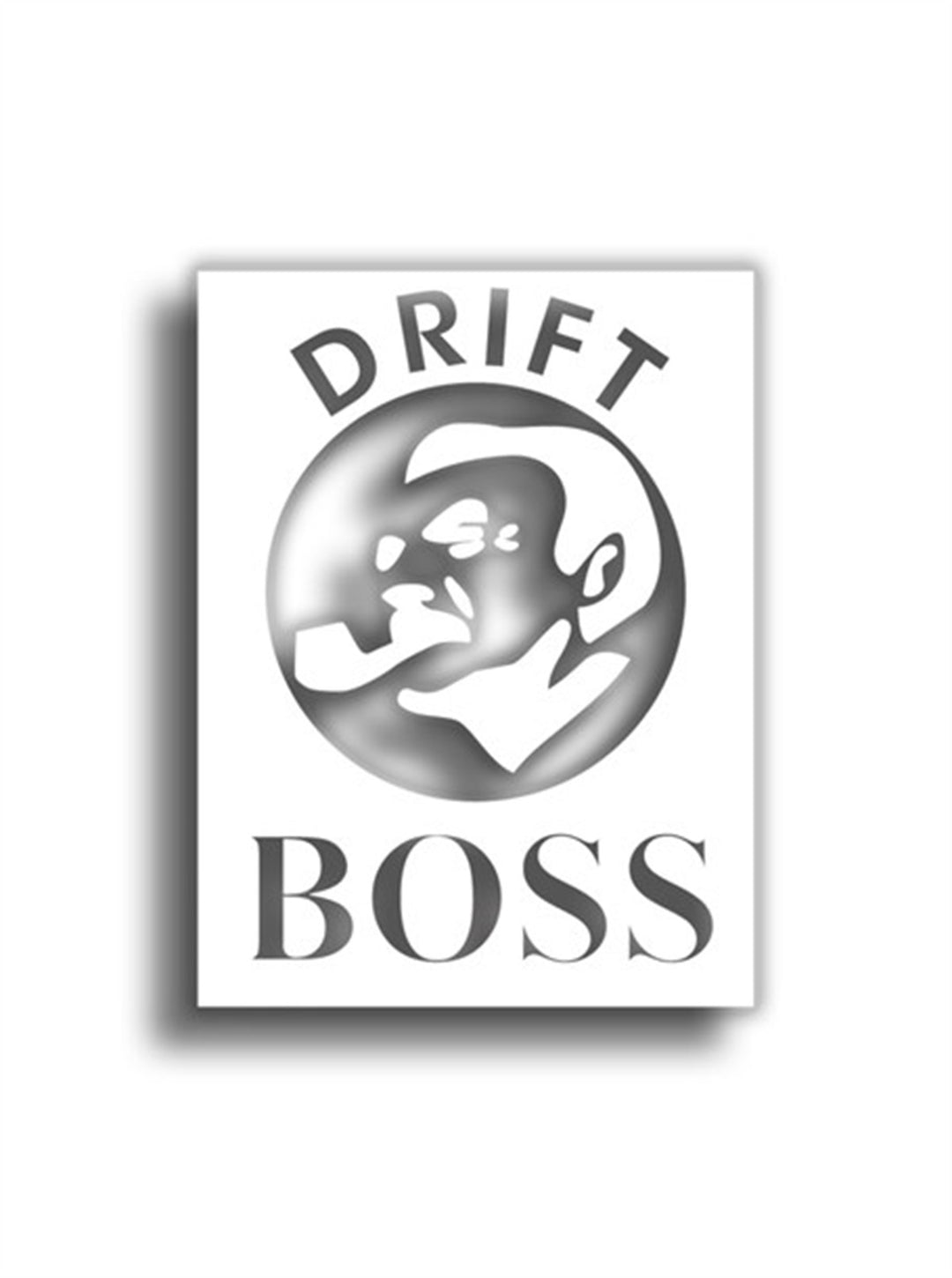 Drift Boss 10x8 cm Siyah Sticker – Stickermess