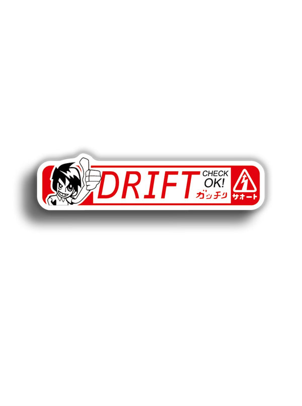 Drift Check OK! 12x3 cm Sticker