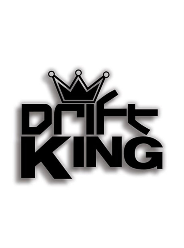 Drift King 10x8 cm Siyah Sticker