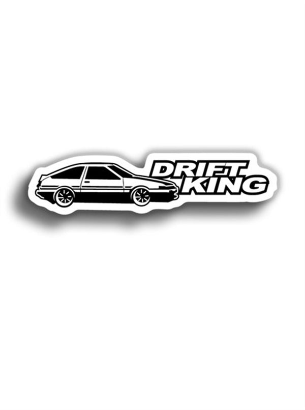 Drift King 12x3 cm Siyah Sticker