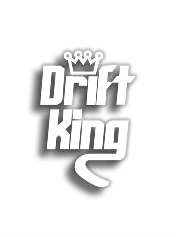 Drift King 12x8 cm Siyah Sticker