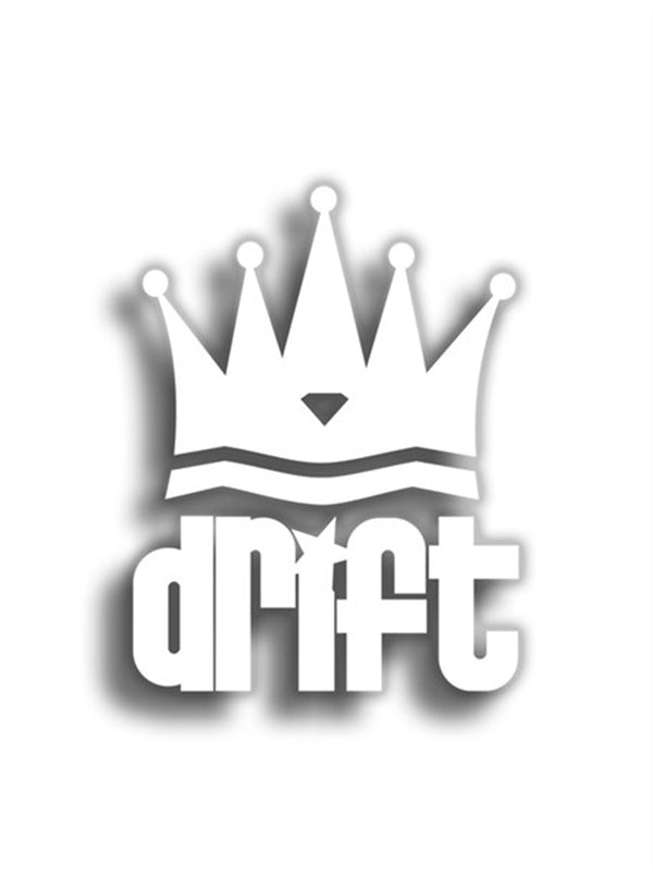 Drift King 12x9 cm Siyah Sticker