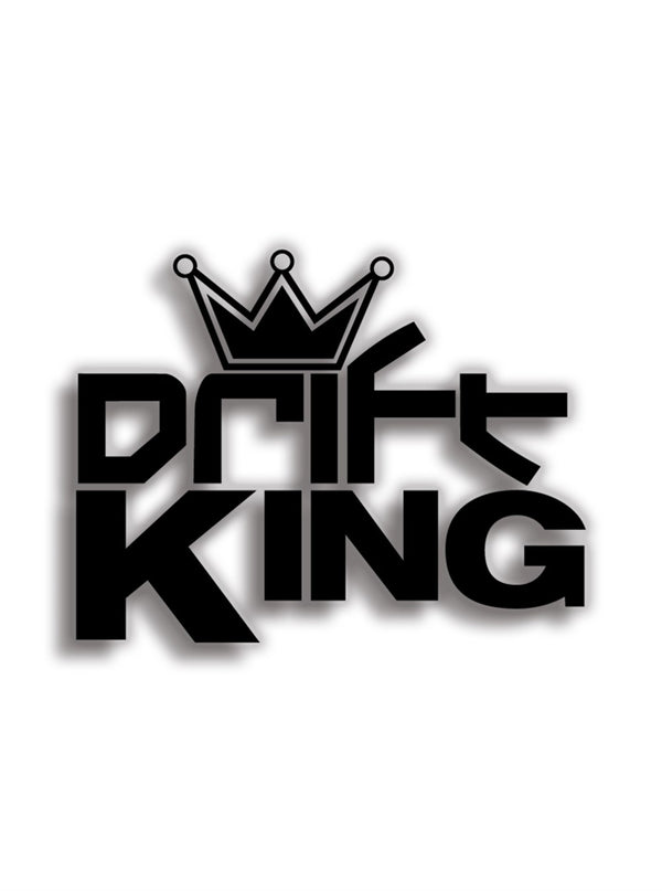 Drift King 10x8 cm Beyaz Sticker