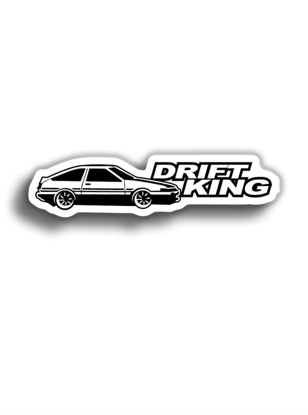 Drift King 12x3 cm Beyaz Sticker