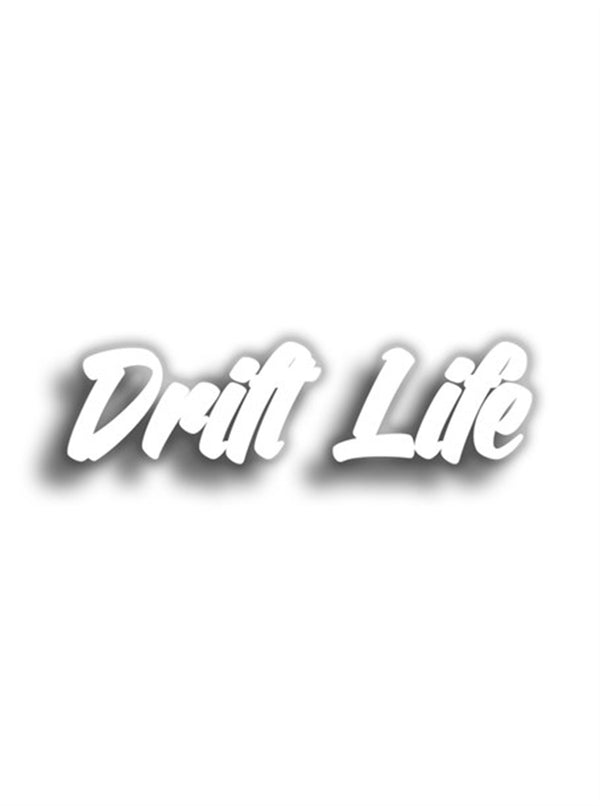 Drift Life 12x3 cm Siyah Sticker