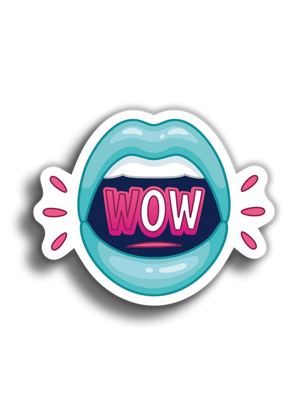 Dudak Wow 11x9 cm Sticker