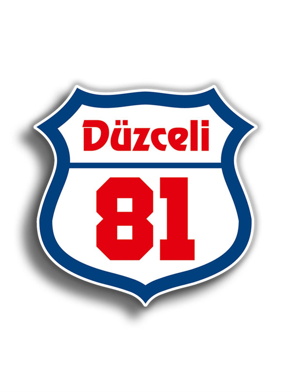 Düzceli 10x10 cm Sticker