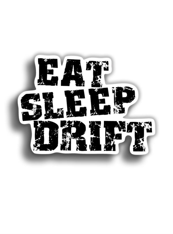 Eat Sleep Drift 11x8 cm Sticker