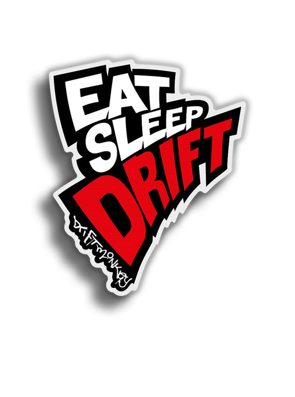 Eat Sleep Drift 11x9 cm Sticker