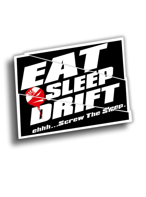 Eat Sleep Drift 10x9 cm Sticker