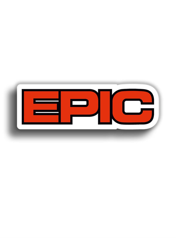 Epic 10x3 cm Sticker