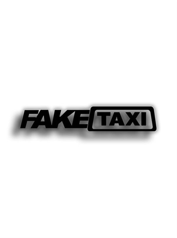 Fake Taxi 27x5 cm Siyah Sticker